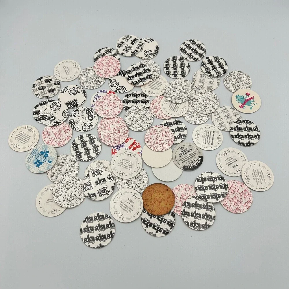 Vintage 90s POGs Milk Caps Lot Michael Jordan King Slammer Kobra‎ with Tube